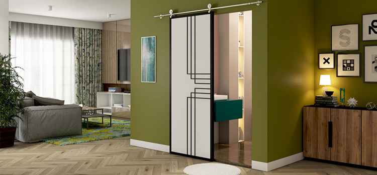 sliding bathroom door installation in Duarte